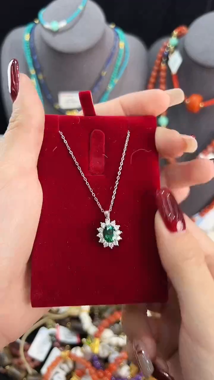 【闪购商品】玛瑙/玉髓颈饰银S925镶嵌吊坠