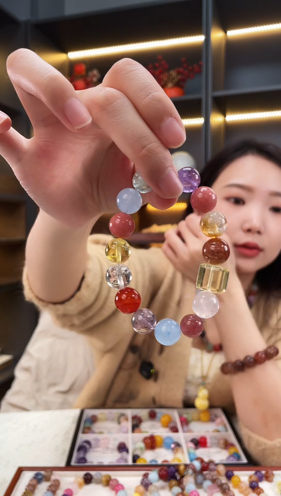 未镶嵌手链水晶汪苏泷同款手串