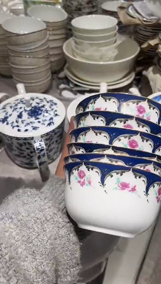 骨瓷4.5碗6个隆达骨瓷