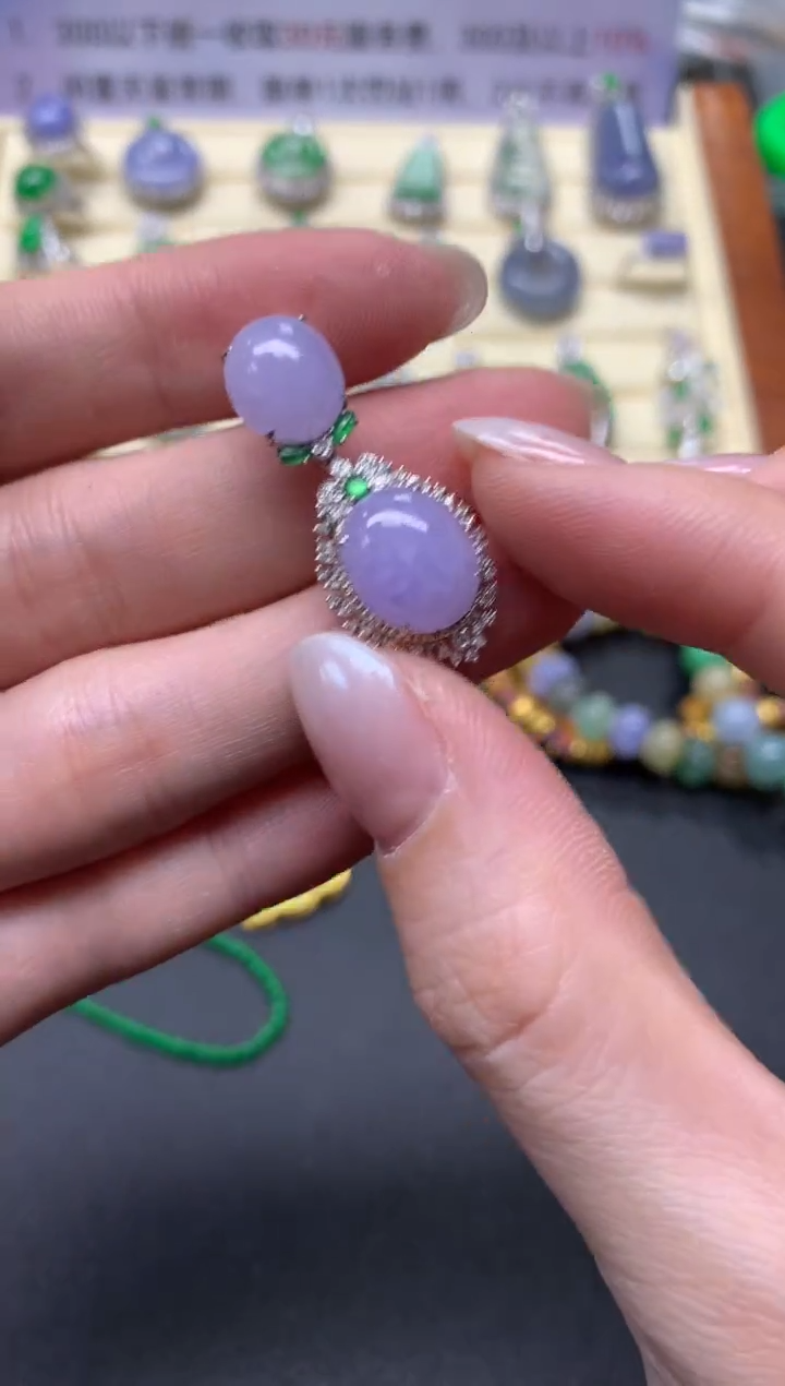 【闪购商品】翡翠吊坠(不含链)18K金镶嵌吊坠|5300+530