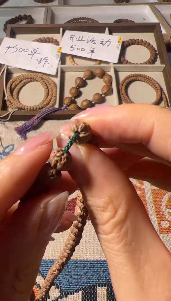 金刚菩提手串精挑原装五爪金龙包子肉佛手108长串