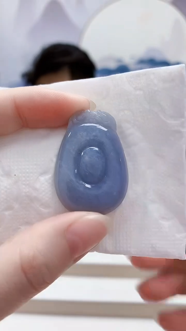 未镶嵌定制翡翠1502ry-毛货挂件17