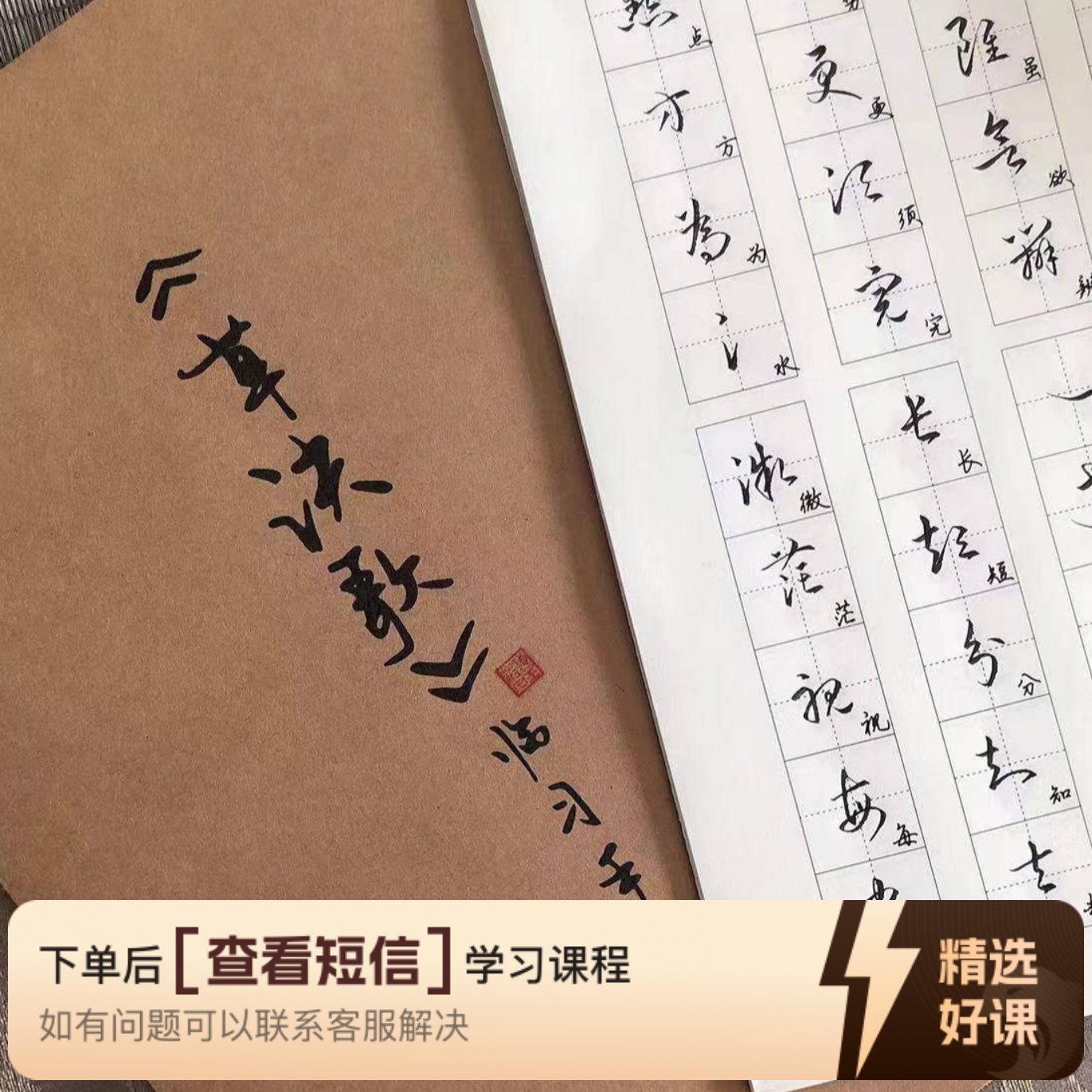 视频王羲之《草诀歌》草书字符，赠手稿教材（留意短信解锁课程）