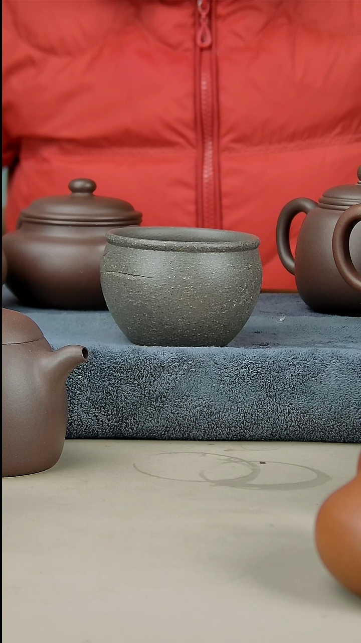茶壶紫砂蟹壳清杯子200
