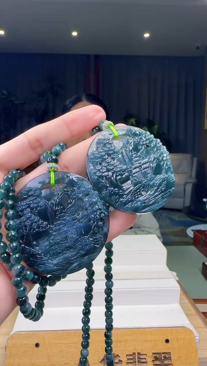 【闪购商品】翡翠吊坠(赠链)未镶嵌多样性发其一对XM@@WS1WX3051