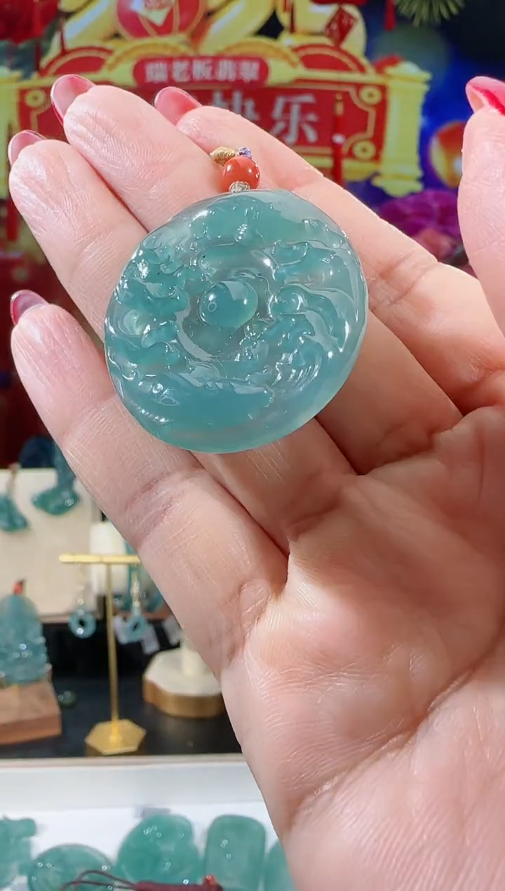 【闪购商品】翡翠吊坠(不含链)未镶嵌乾坤鱼