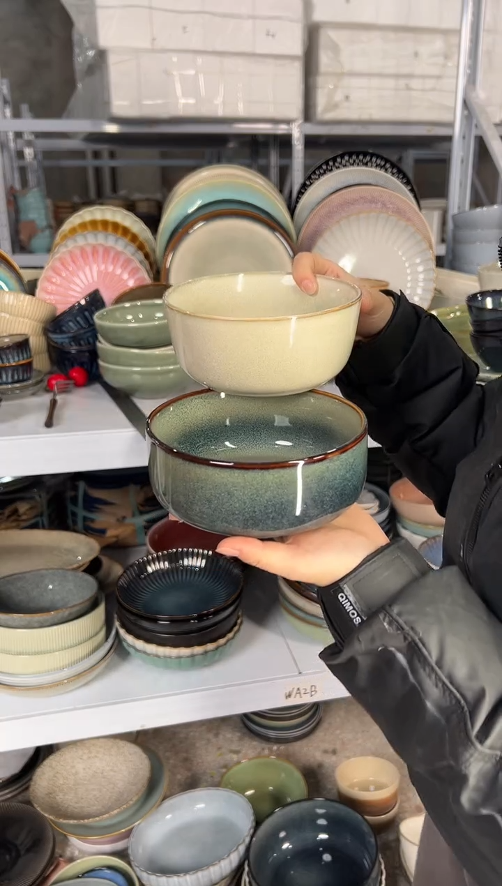 陶瓷外贸尾货瑕疵满20包邮X2米饭碗