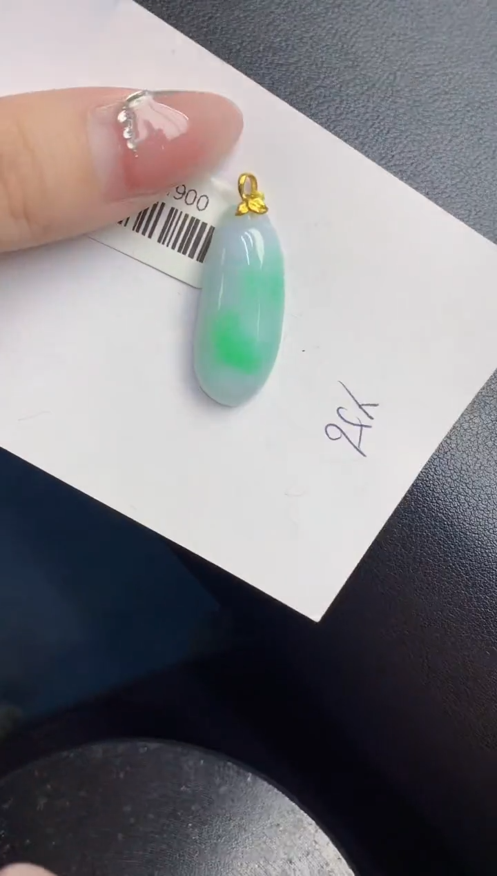 【闪购商品】翡翠颈饰18K金镶嵌000000000