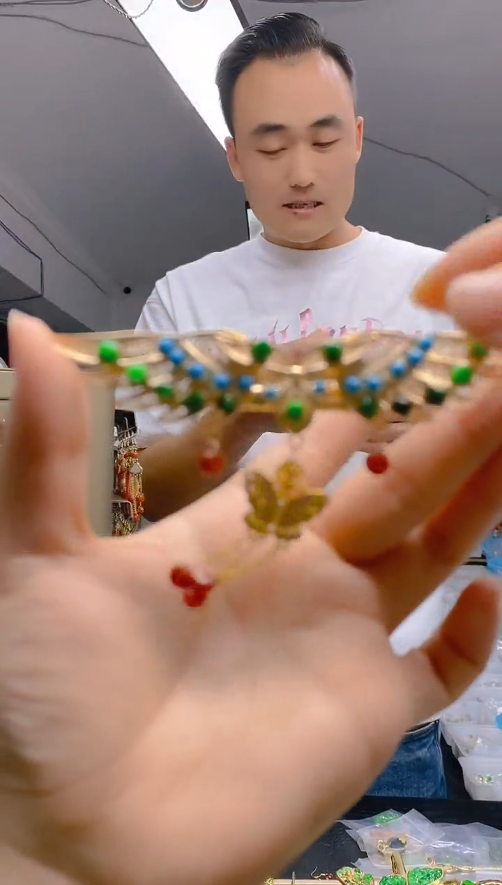 【闪购商品】翡翠耳饰合金092翡翠耳饰