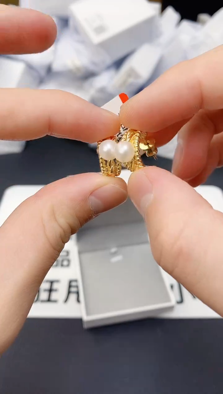 未镶嵌耳饰淡水珍珠ED1039