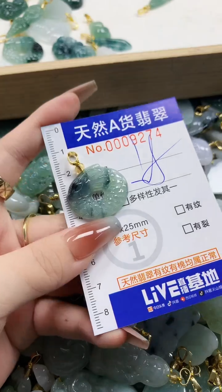 颈饰未镶嵌翡翠天然A货翡翠