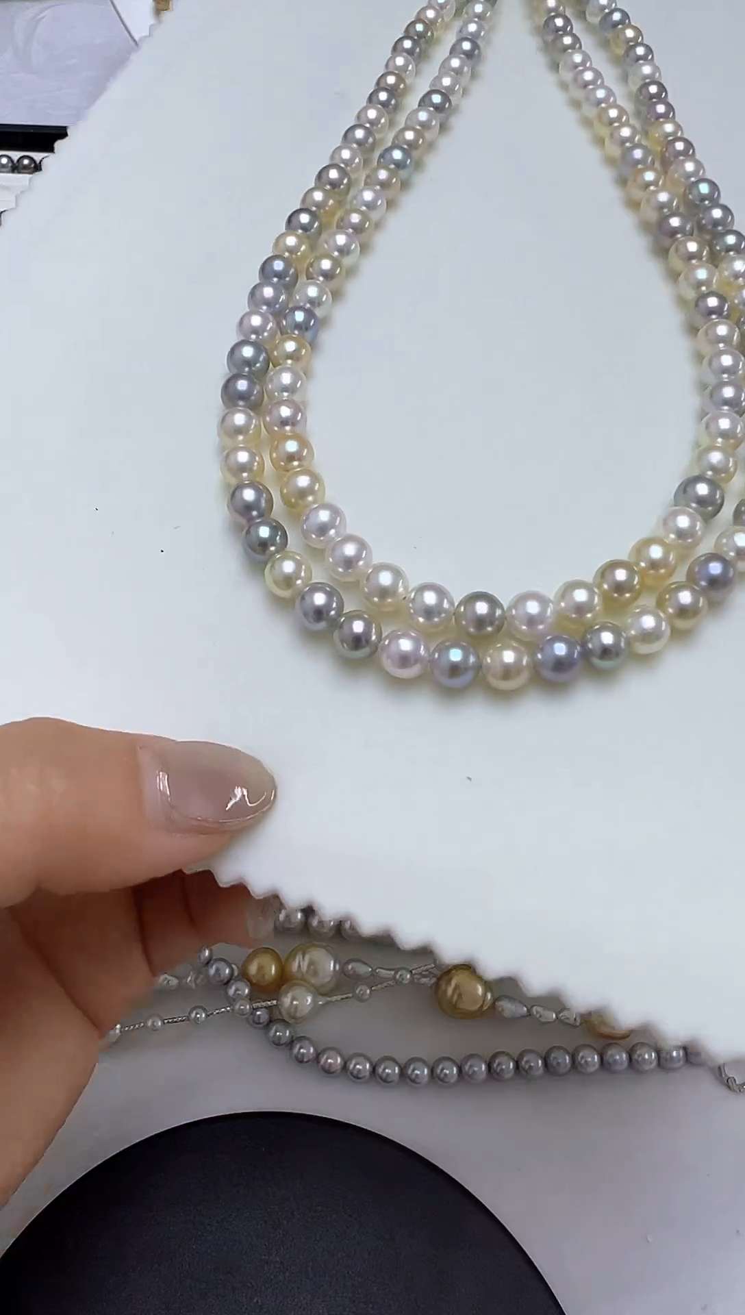 【闪购商品】海水珍珠项链未镶嵌akoya糖果多样性发一