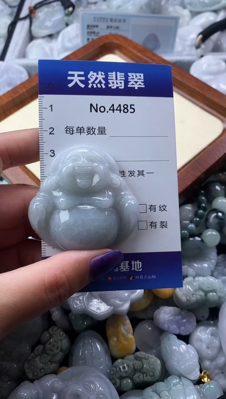 翡翠未镶嵌颈饰缅甸A货翡翠4485