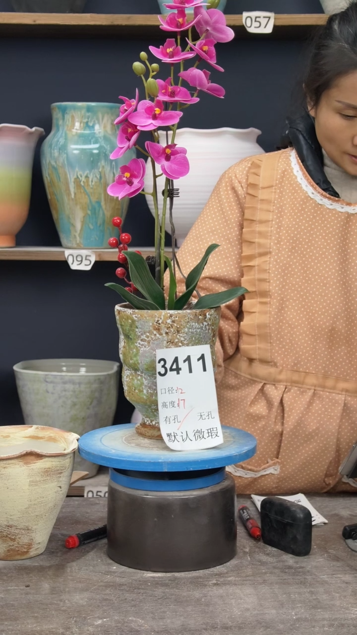 景德镇陶园花盆3411