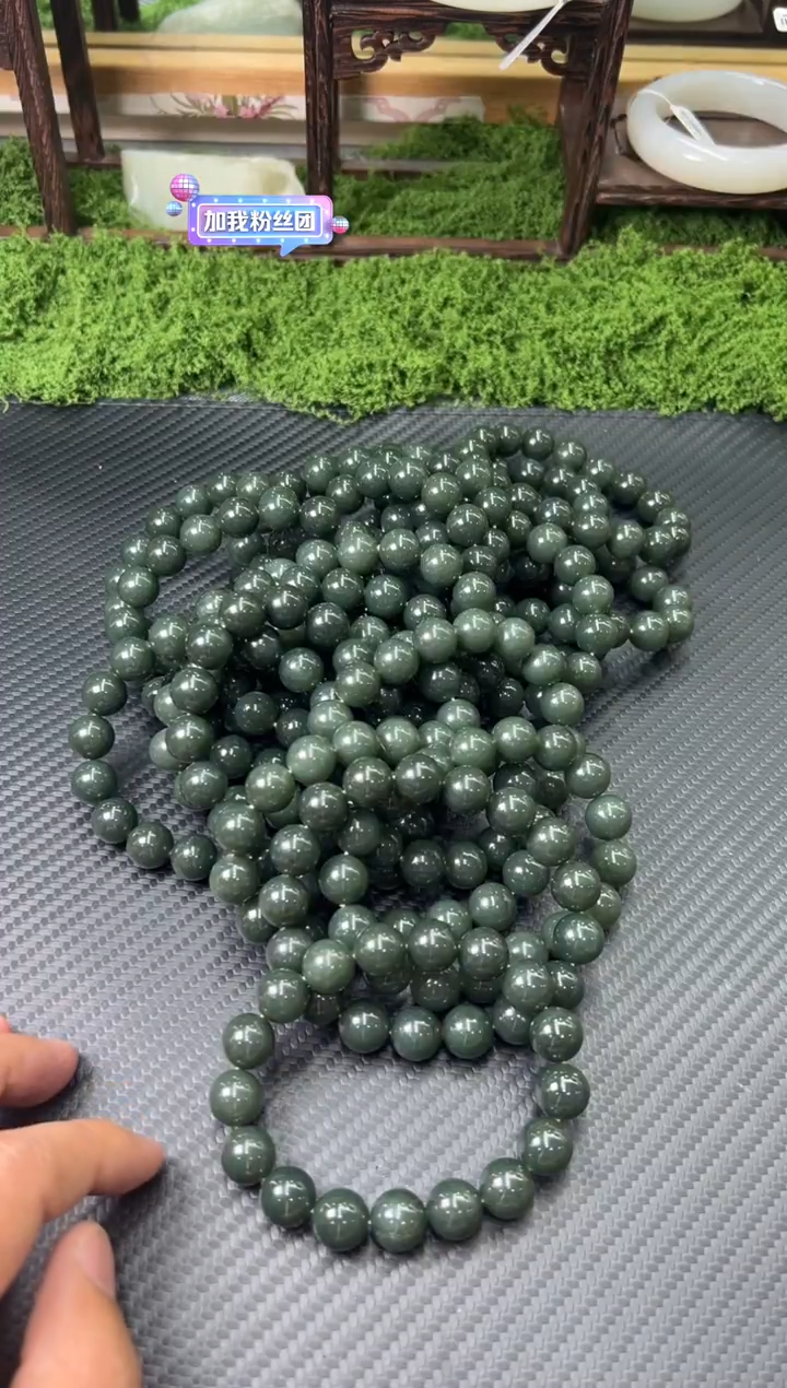 未镶嵌手串和田玉叶城微色差卡12多样性发货拍一发一