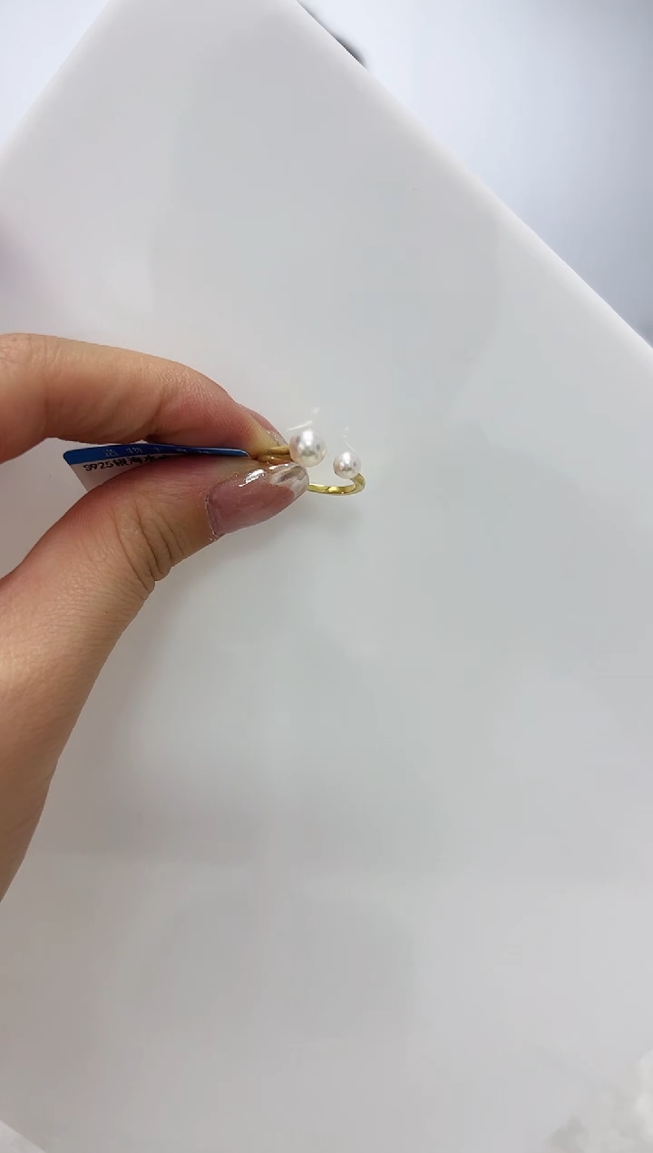 【闪购商品】海水珍珠DA银S925镶嵌戒指  A1503