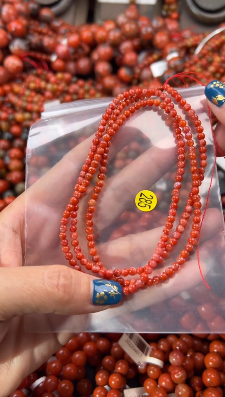 未镶嵌手串南红玛瑙3+