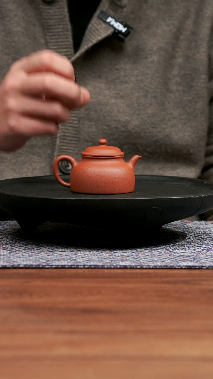 【闪购商品】紫砂茶壶五堂 虚怀若谷-怀隐-粗砂朱泥