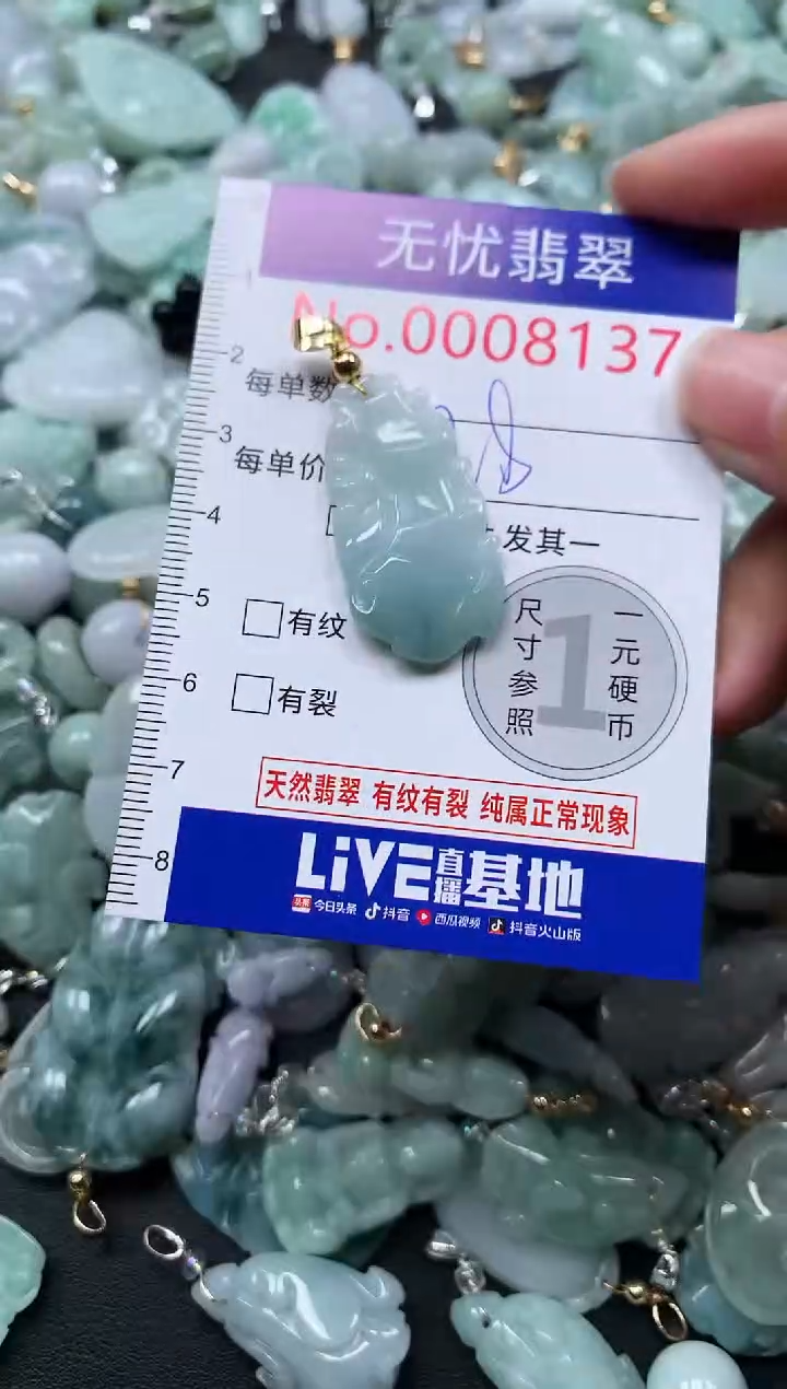 颈饰未镶嵌翡翠8137