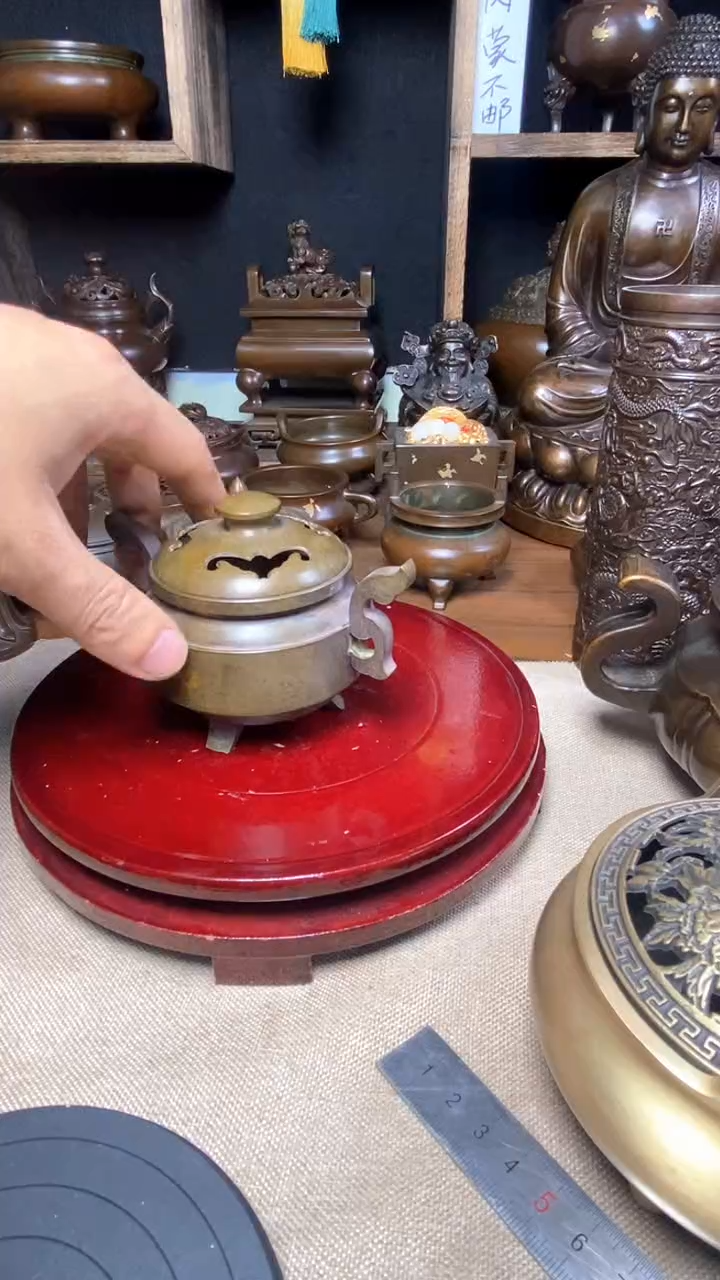 【闪购商品】苏工 普工精品铜 摆件熏香炉