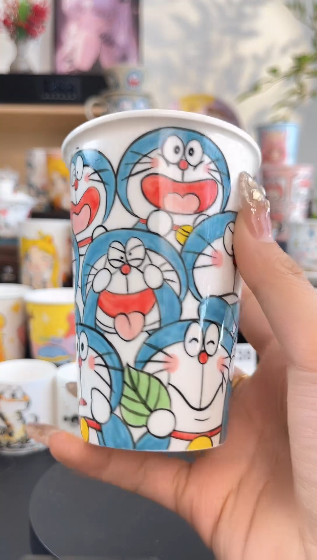 【闪购商品】摆件手工手绘陶瓷小杯杯