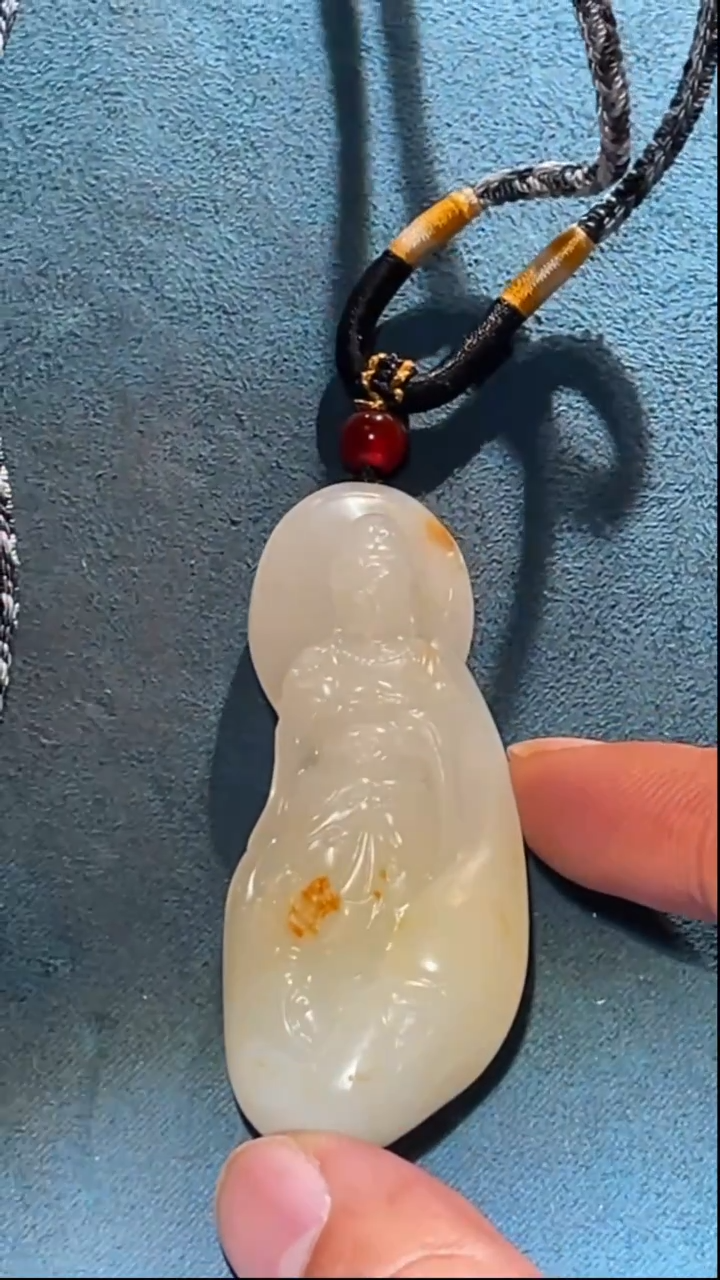 未镶嵌和田玉把件LL   观音