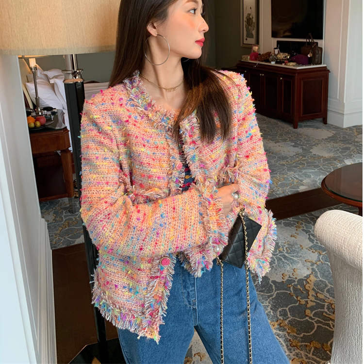 现货【801-810】2025轻奢秋冬新款外套小香风羽绒外套按编号拍