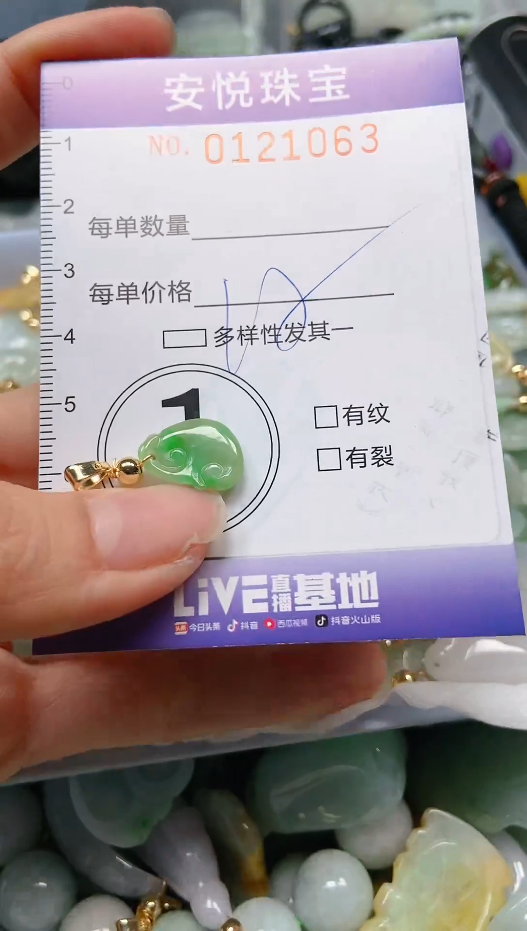 【闪购商品】翡翠颈饰未镶嵌闪购0121063