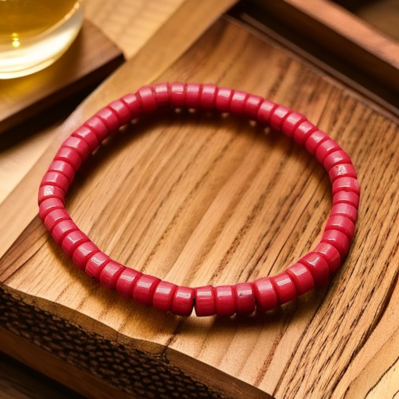 琉璃手链  海枝子手串有心呼吸孔6.6mm直切隔片隔珠文玩配饰