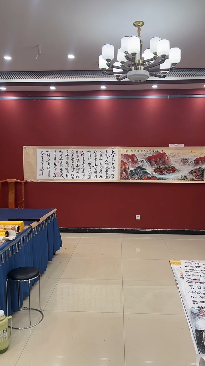 【闪购商品】国画彬 李志合作赤壁怀古 八尺证书锦盒