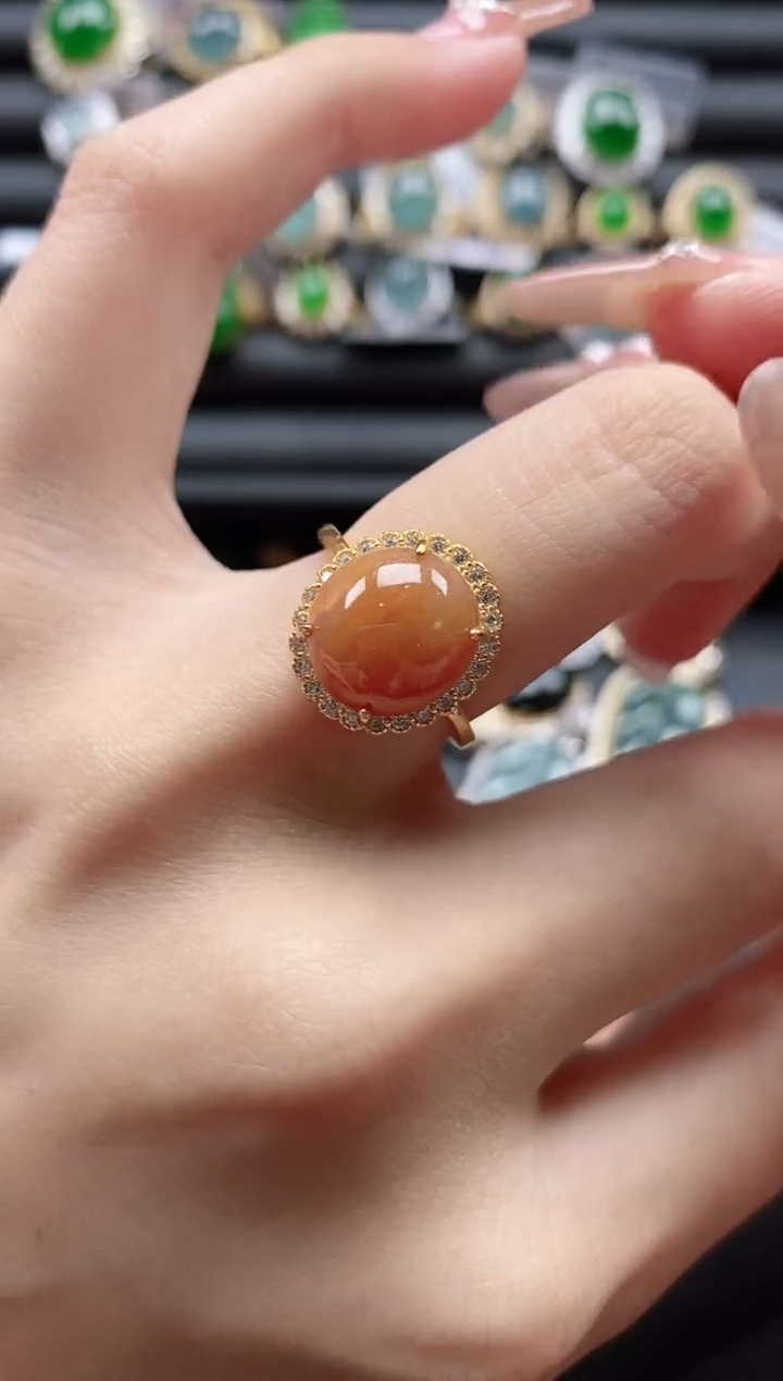 【闪购商品】翡翠戒指银S925镶嵌51511