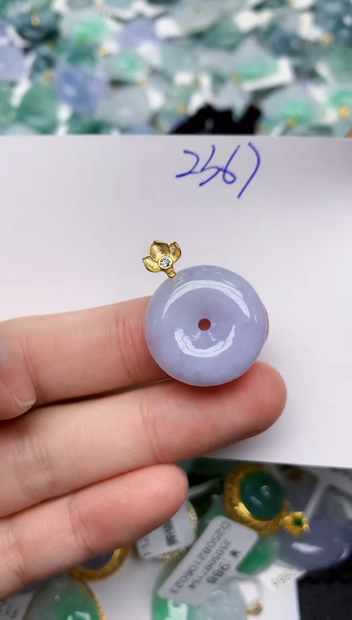 颈饰未镶嵌翡翠天然缅甸A货翡翠百元以上9元证书费自理