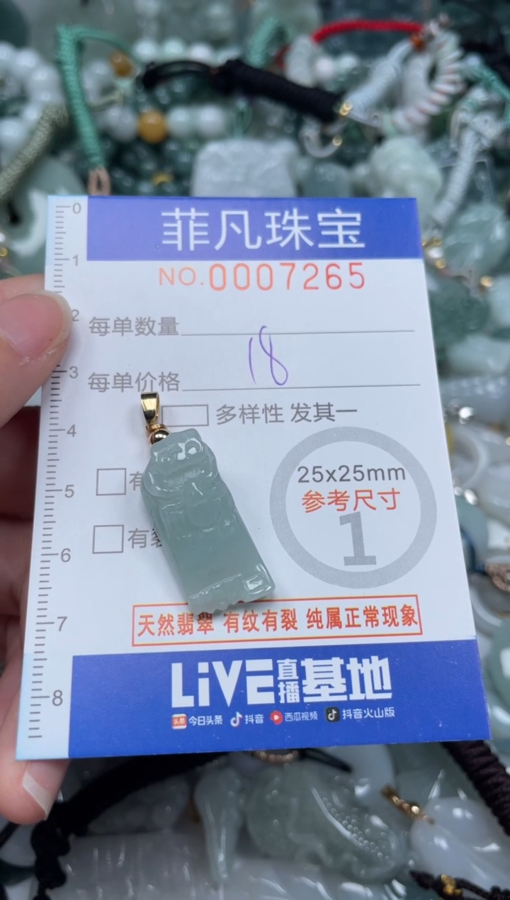 【闪购商品】翡翠颈饰未镶嵌00..7265
