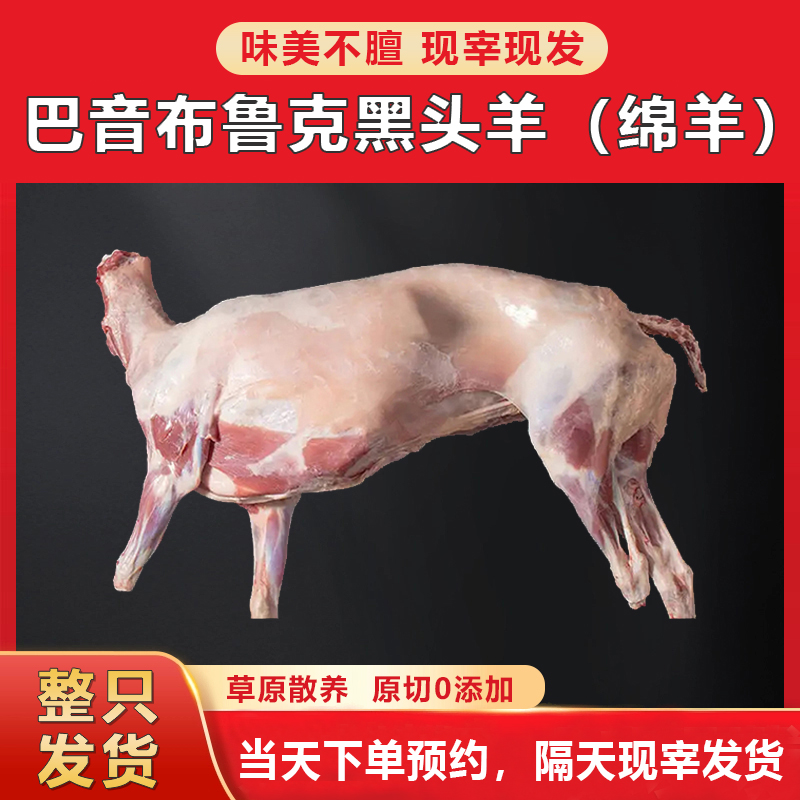 巴音布鲁克黑头羊整羊/20公斤现宰现发整扇/切块、60%腿排