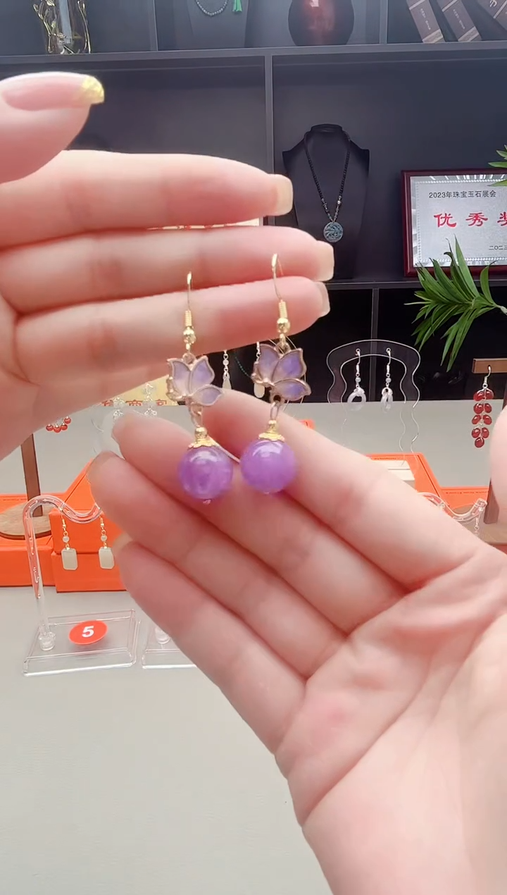 未镶嵌耳钉玛瑙/玉髓421