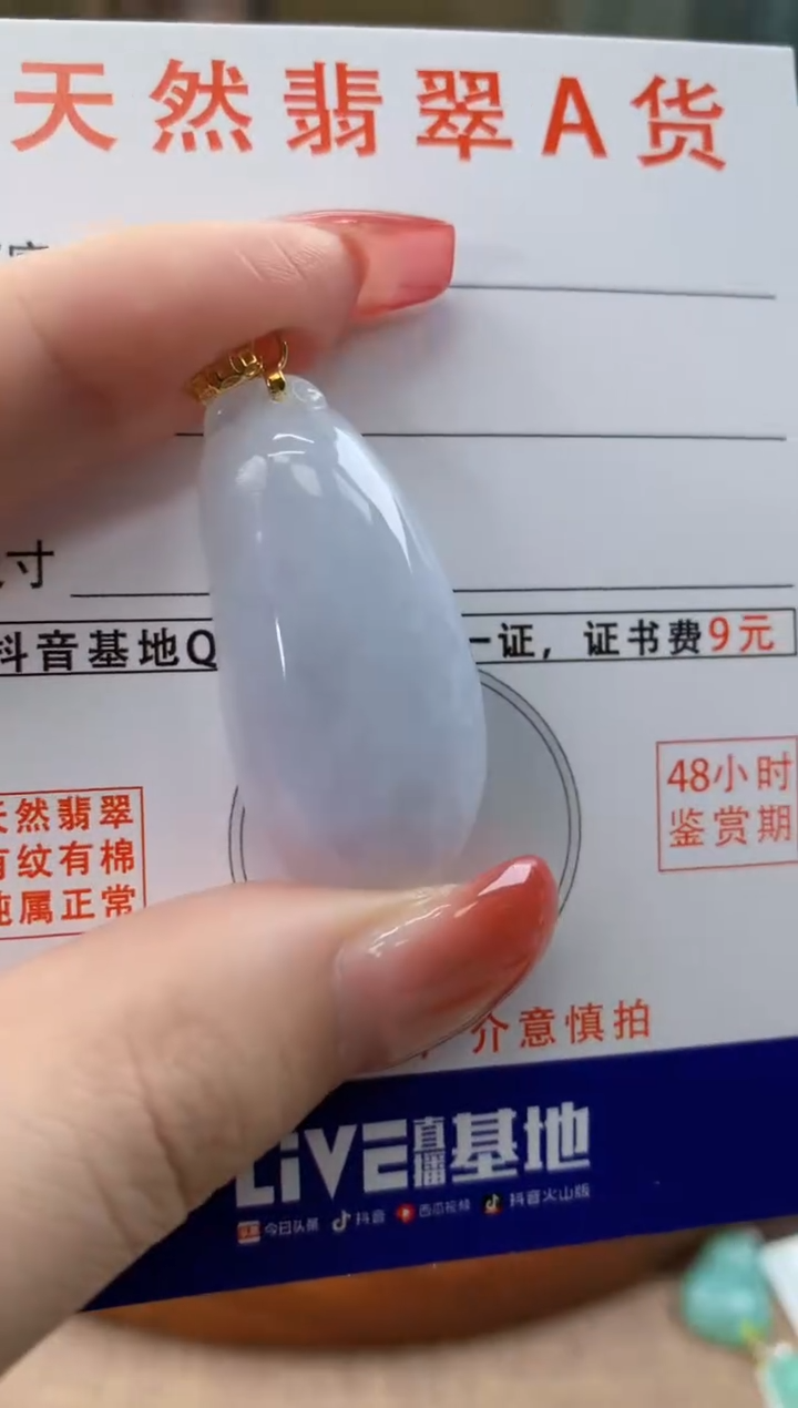 颈饰未镶嵌翡翠天然A货翡翠挂件