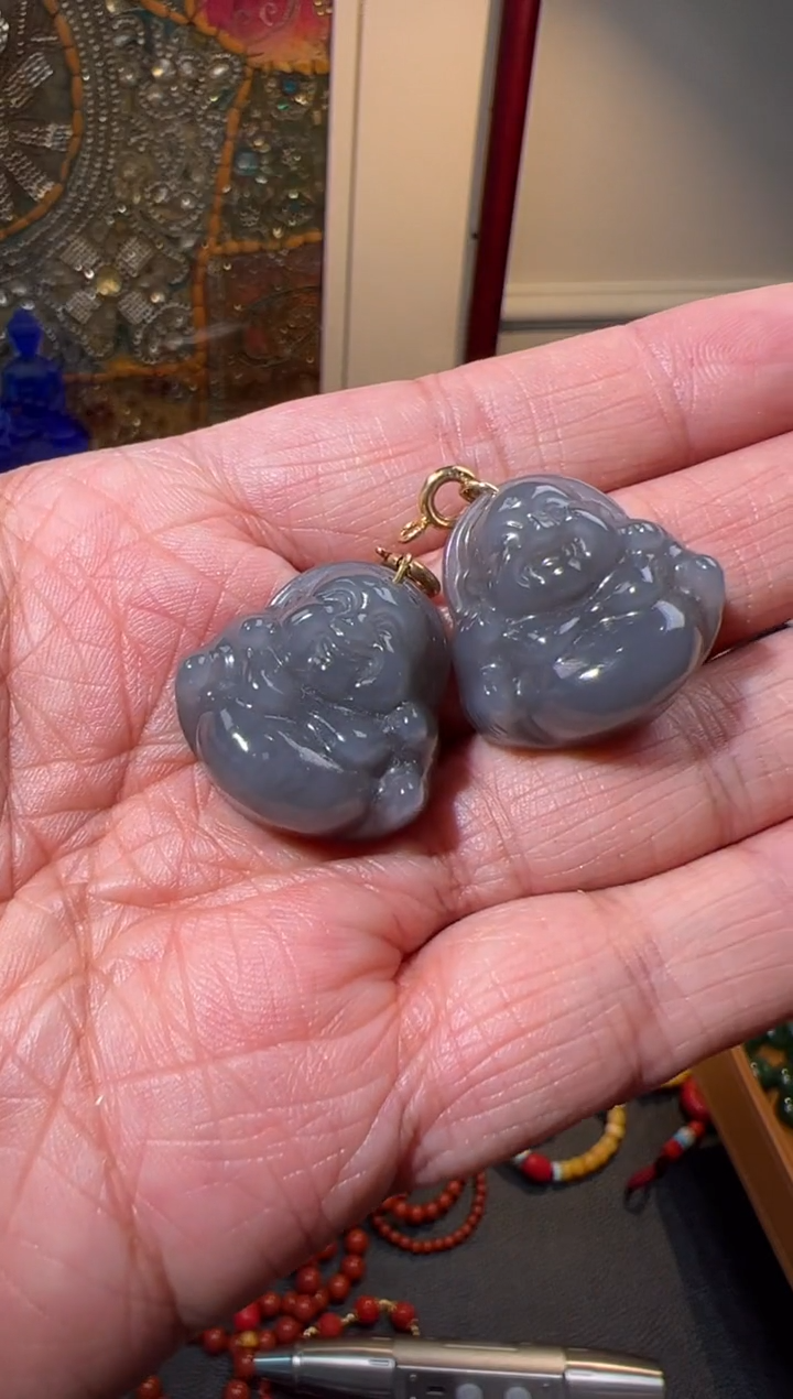 【闪购商品】和田玉吊坠(不含链)未镶嵌佛公吊坠赠绳（多样性发其一）