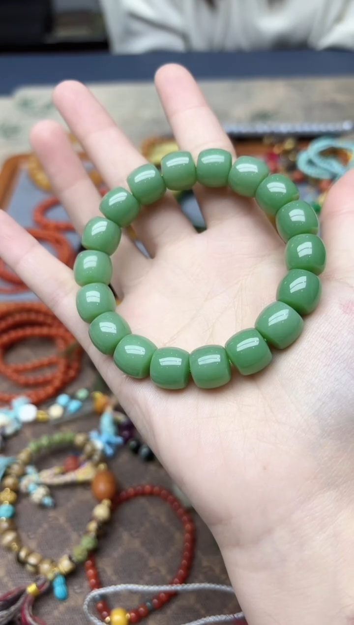 未镶嵌和田玉挂件和田玉老型手串XEZB