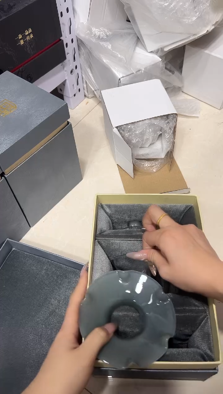 荷叶盖碗晶焱灰色111