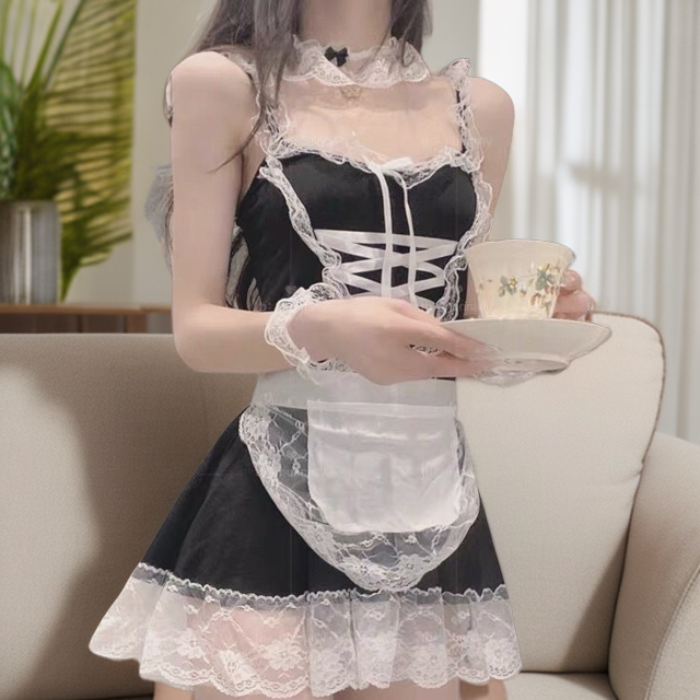 2024春夏网红直播COS新款女仆制服套装角色扮演性感纯欲可爱