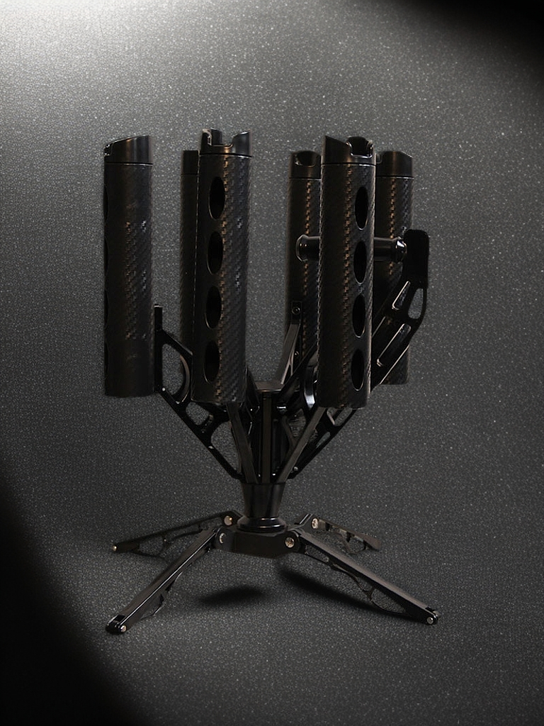 路亚加特林旋转支架路亚竿钓鱼竿收纳架落地式多功能展示架