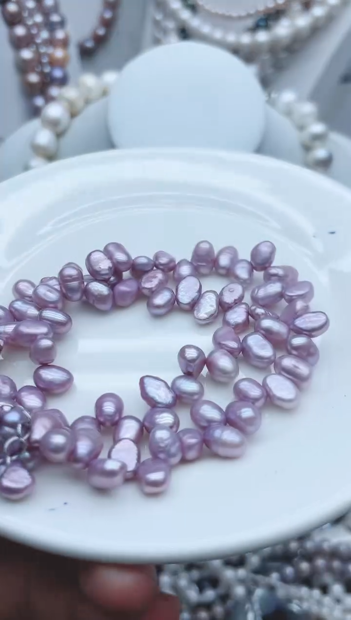 【闪购商品】淡水珍珠颈饰银S925镶嵌1