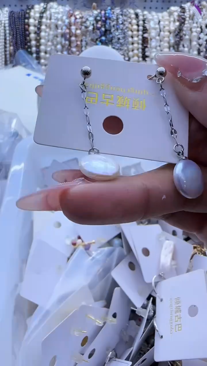 【闪购商品】淡水珍珠耳饰银S925镶嵌527