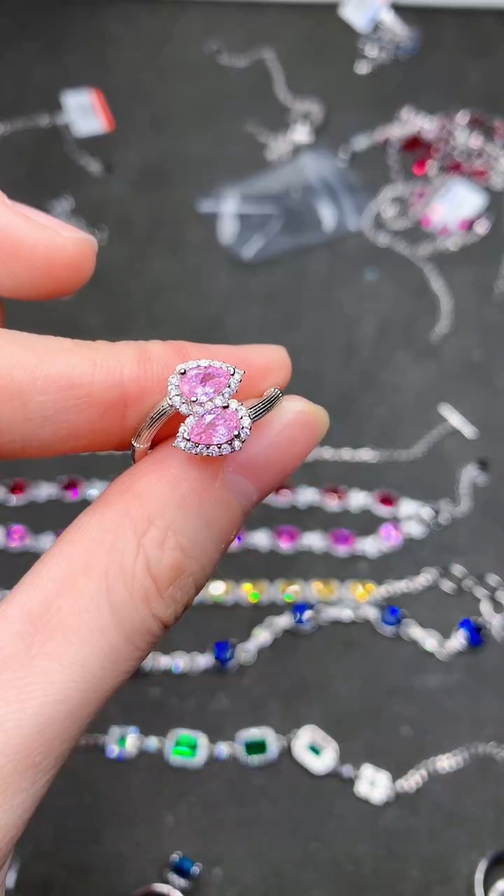 【闪购商品】碧玺戒指银S925镶嵌........