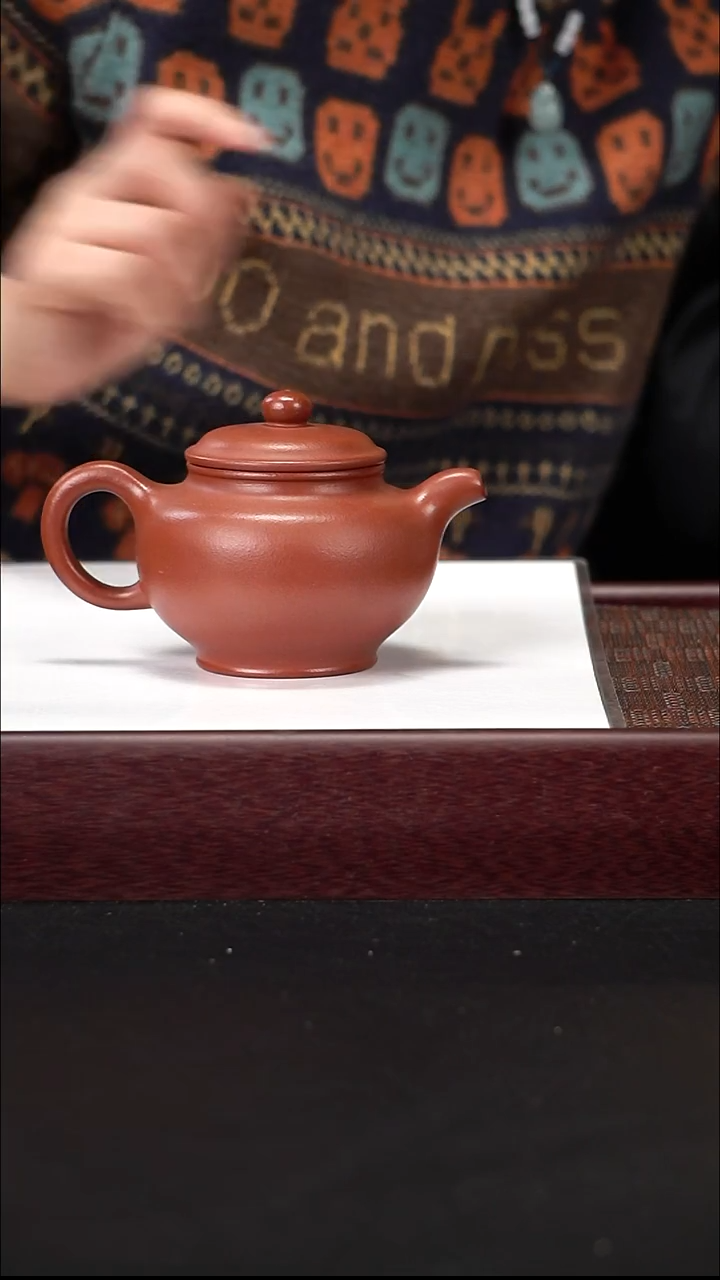 茶壶紫砂zq朱泥掇只260cc