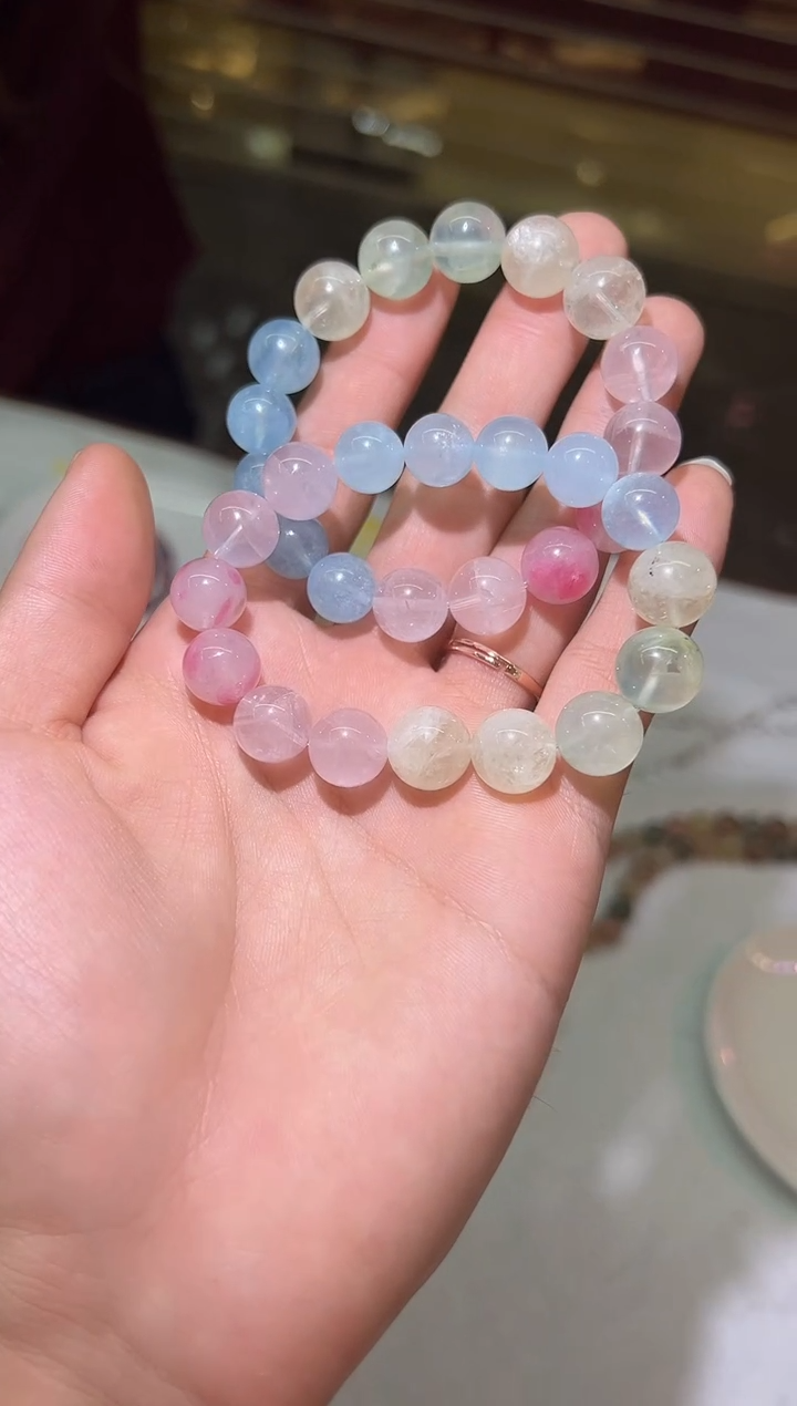 未镶嵌手串水晶蛋*羹水晶手串 多样性发其一 拍2发1