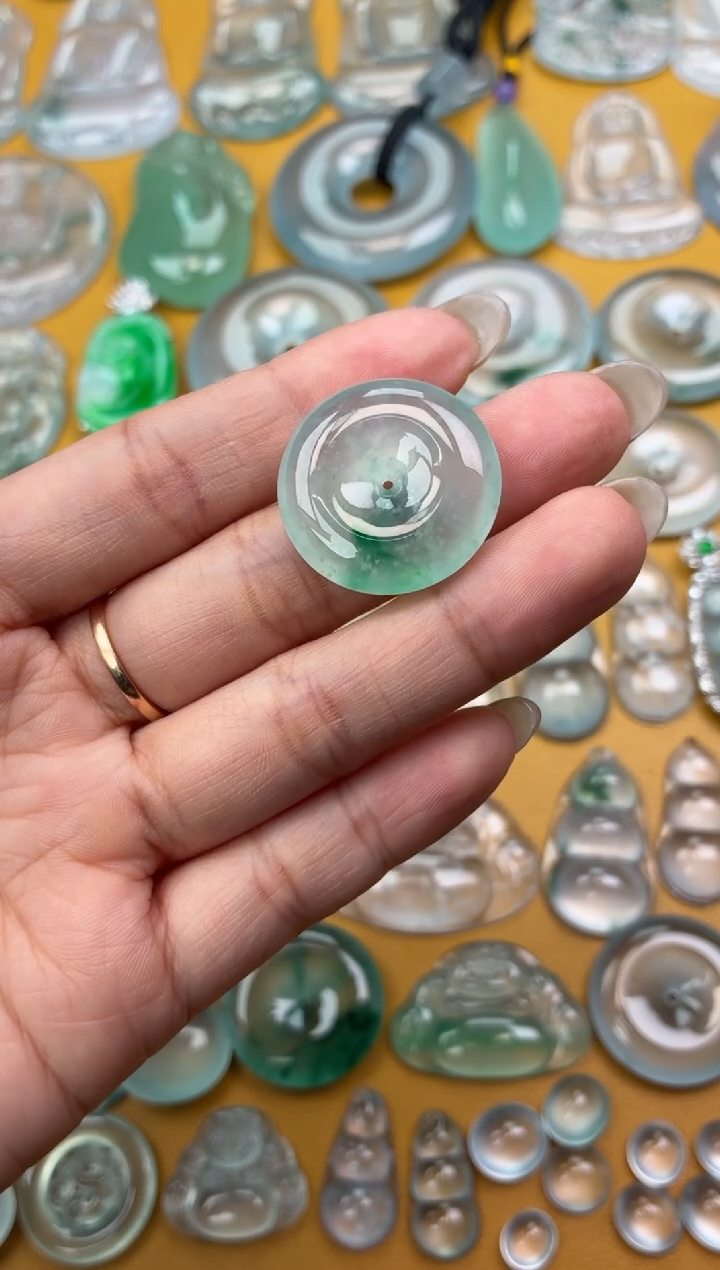 吊坠(不含链)未镶嵌翡翠65 平安扣 24.9 5.9