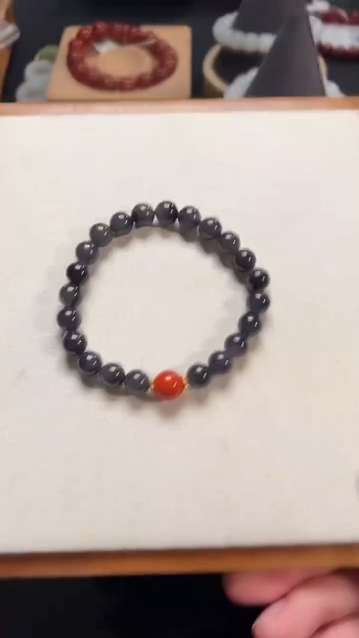 未镶嵌手串和田玉烟紫单圈