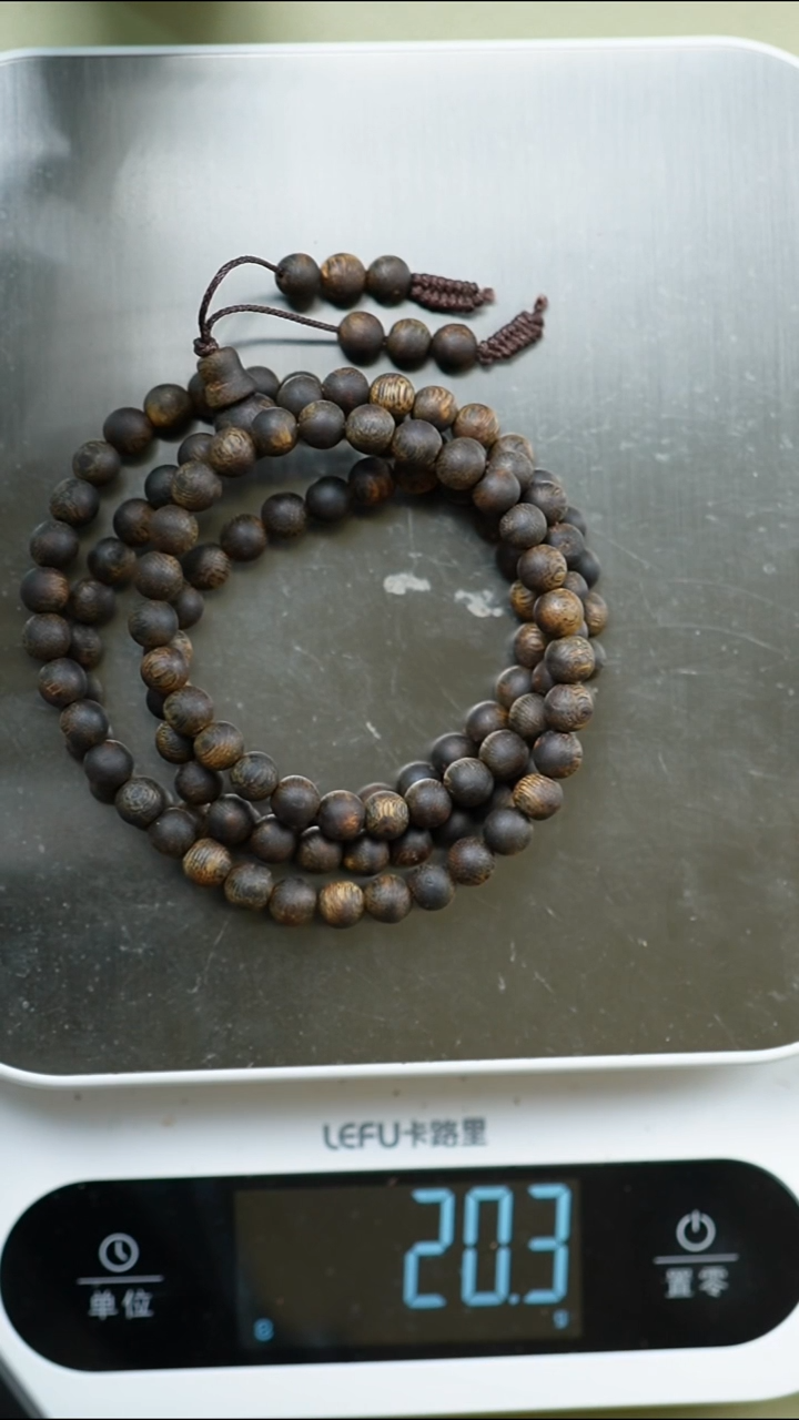 【闪购商品】手串沉香6mm圆珠多圈沉水20g+