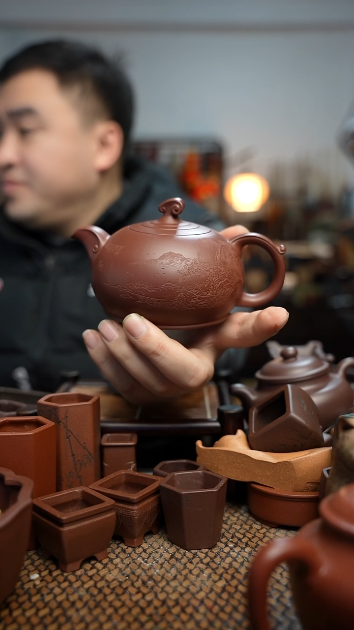 紫砂花盆哥*过長木軒精品紫砂